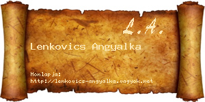 Lenkovics Angyalka névjegykártya